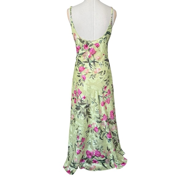PatBO Tula Slip Dress in Lemon Yellow Floral Print XS - Picture 8 of 12